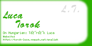 luca torok business card